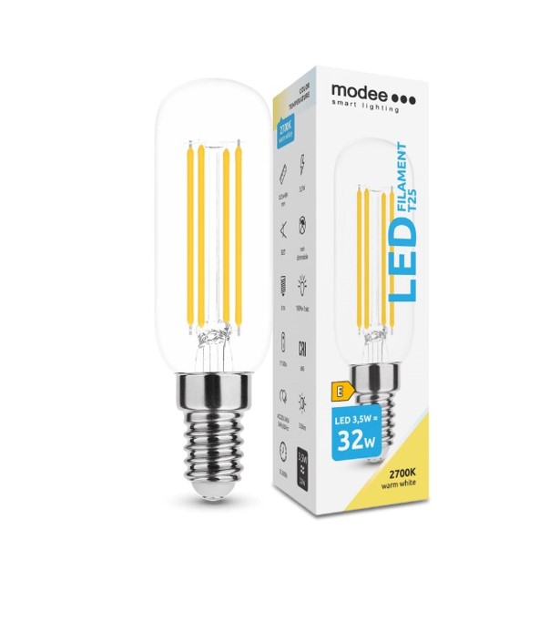 65653071.jpg LED-lamp Filament T25 4W E14 360° 2700K (350 lumen - Pilt 1