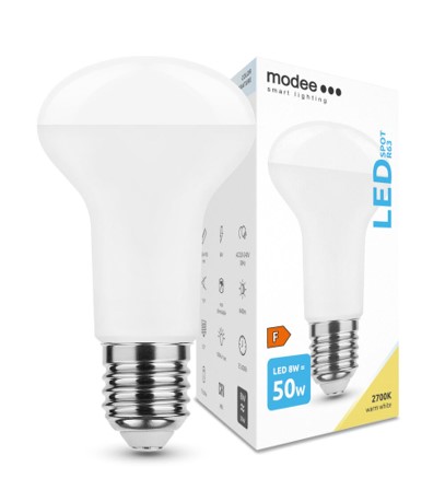 65659424.jpg LED-lamp Spot R63 8W E27 110° 2700K (640 lumen - Image 1