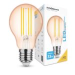LED-lamp Filament Amber Globe A60 4W E27 360° 1800K (360 lumen)