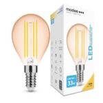 LED-lamp Filament Amber Globe Mini G45 4W E14 360° 1800K (360 lumen)