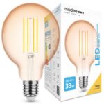 LED-lamp Filament Amber Globe G95 4W E27 360° 1800K (360 lumen)