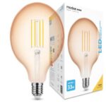 LED-lamp Filament Amber Globe G125 4W E27 360° 1800K (360 lumen)