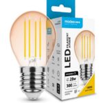 LED-lamp Filament Amber Globe Mini G45 4W E27 360° 1800K (300 lumen)
