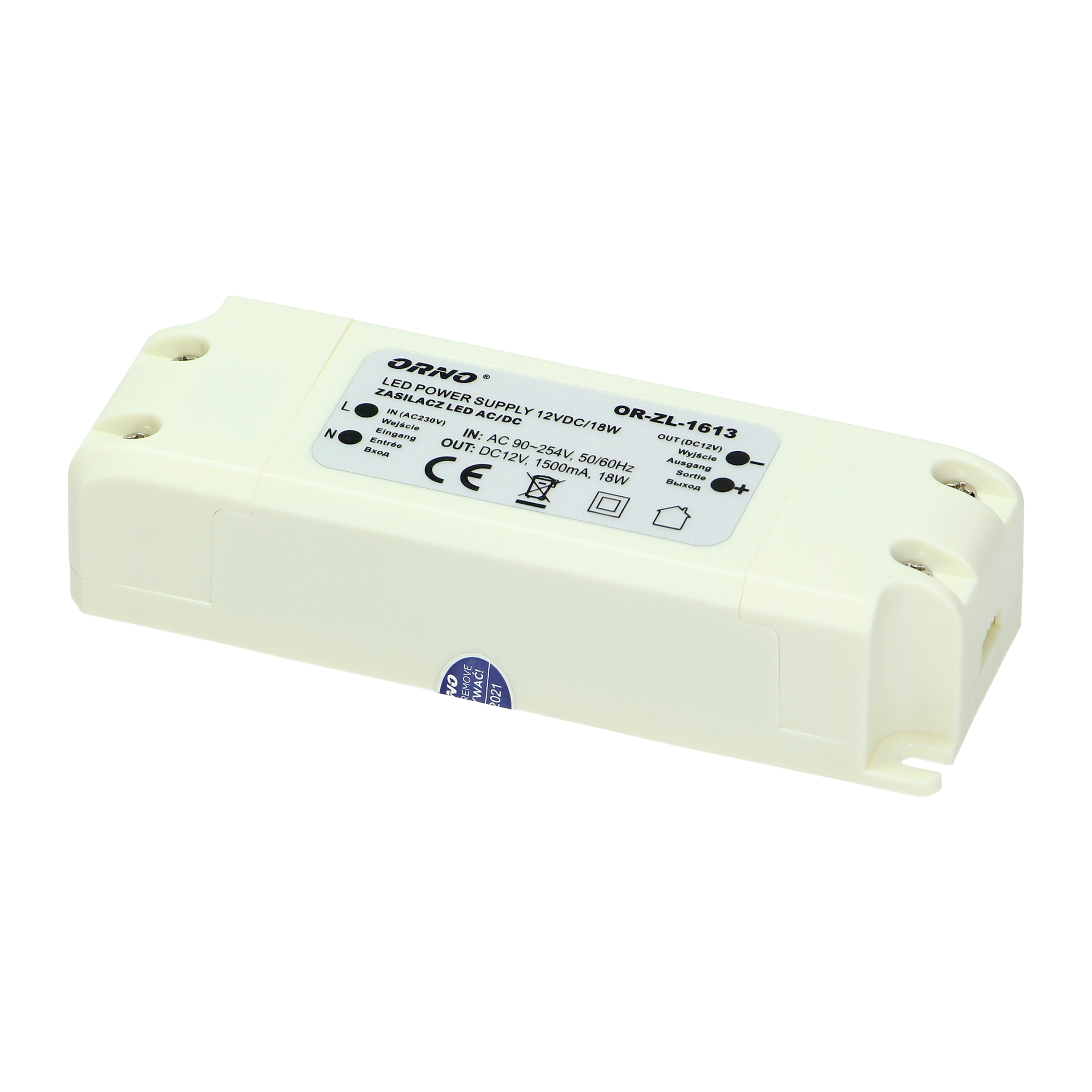80244.png TRANSFORMATOR LED 18W/12V, IP20 - Image 1