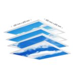 Светодиодная 3D-панель для создания эффекта неба, 60×60 см, 45 Вт, переменный ток 220-240 В, цветовая температура 6000K, 4 шт./комплект.