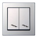 EPSILON Veksellüliti 2-NE IP6+6-10-001-01 E/Mt METALLIC ilma raamita