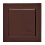 Переключатель EPSILON 1-NO IP6-10-001-01 E/R коричневый без рамки