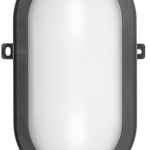 Led valgusti, ovaalne, must 12W IP54 4000K 780Lm Commel