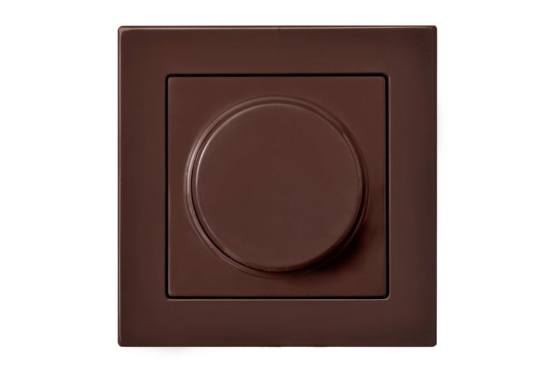 epsilon_brown_low_006.jpg EPSILON Dimmer pehme fiksaatoriga IŠR005-01 E/R PRUUN, ilma raamita - Pilt 1
