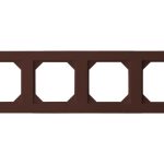 Рамка EPSILON 4-NE K14-245-04 E/R КОРИЧНЕВАЯ