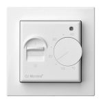 EPSILON Thermostat soe põrandale C510 T IT-001-01 E/B VALGE ilma raamita