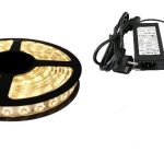 LED riba komplekt WW, 5 m, adapter 6 A, IP65, 14,4W/m, 60LED/m,12V