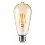 Pirn ST64 Filled 6W E27 WW 2500K 650Lm 220V