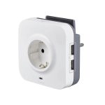 Legrand pistikupesa maandusega + 2xUSB koos telefoni alusega