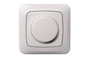 Dimmer ISR-002-01 A/B 400W Alfa LIREGÜS valge ilma raamita