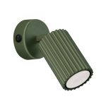 Seinalamp KARBON oliivroheline koos lülitiga Sollux Lighting