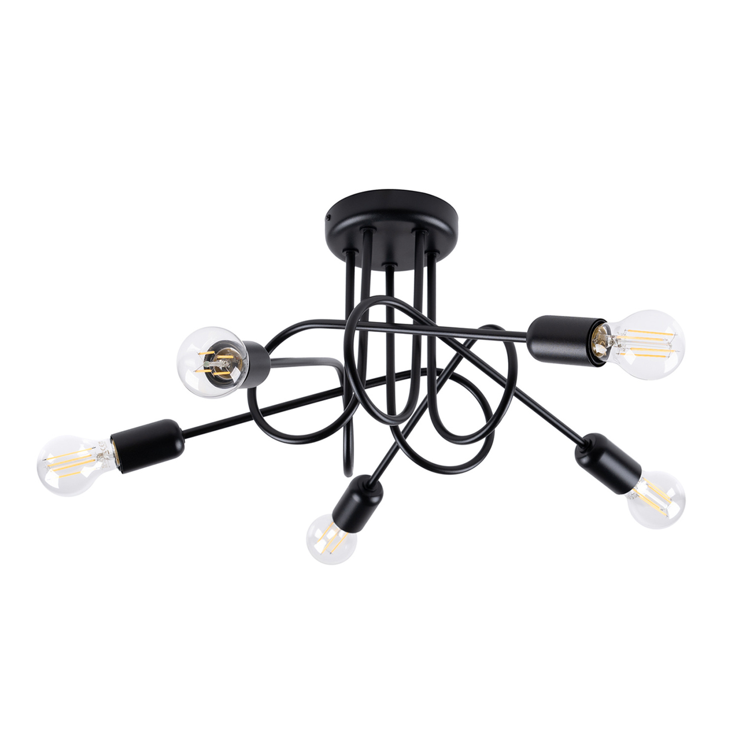 Luhter-LOOP-5-must-Sollux-Lighting Lühter LOOP 5 must Sollux Lighting