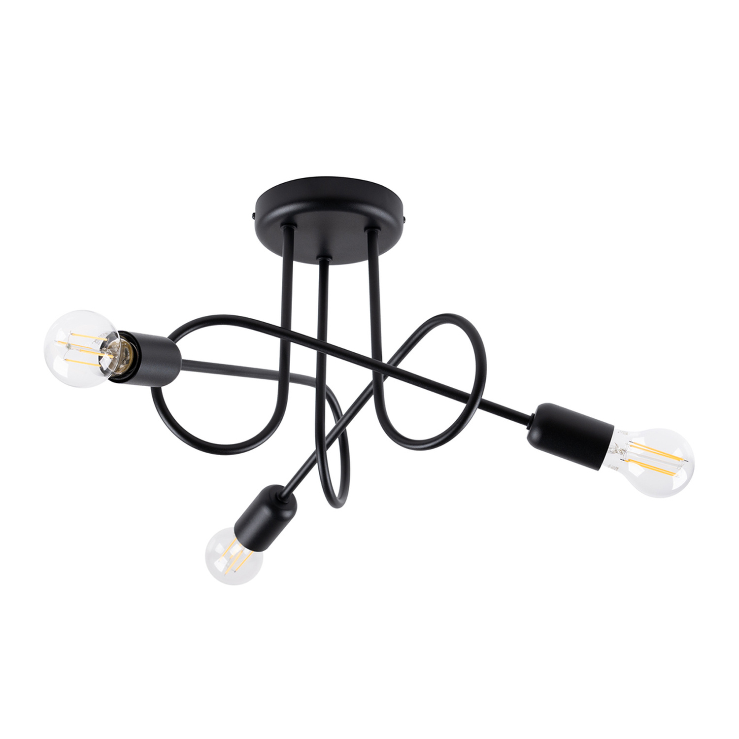 Luhter-LOOP-3-must-Sollux-Lighting Lühter LOOP 3 must Sollux Lighting