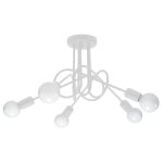 Lühter LOOP 5 valge Sollux Lighting