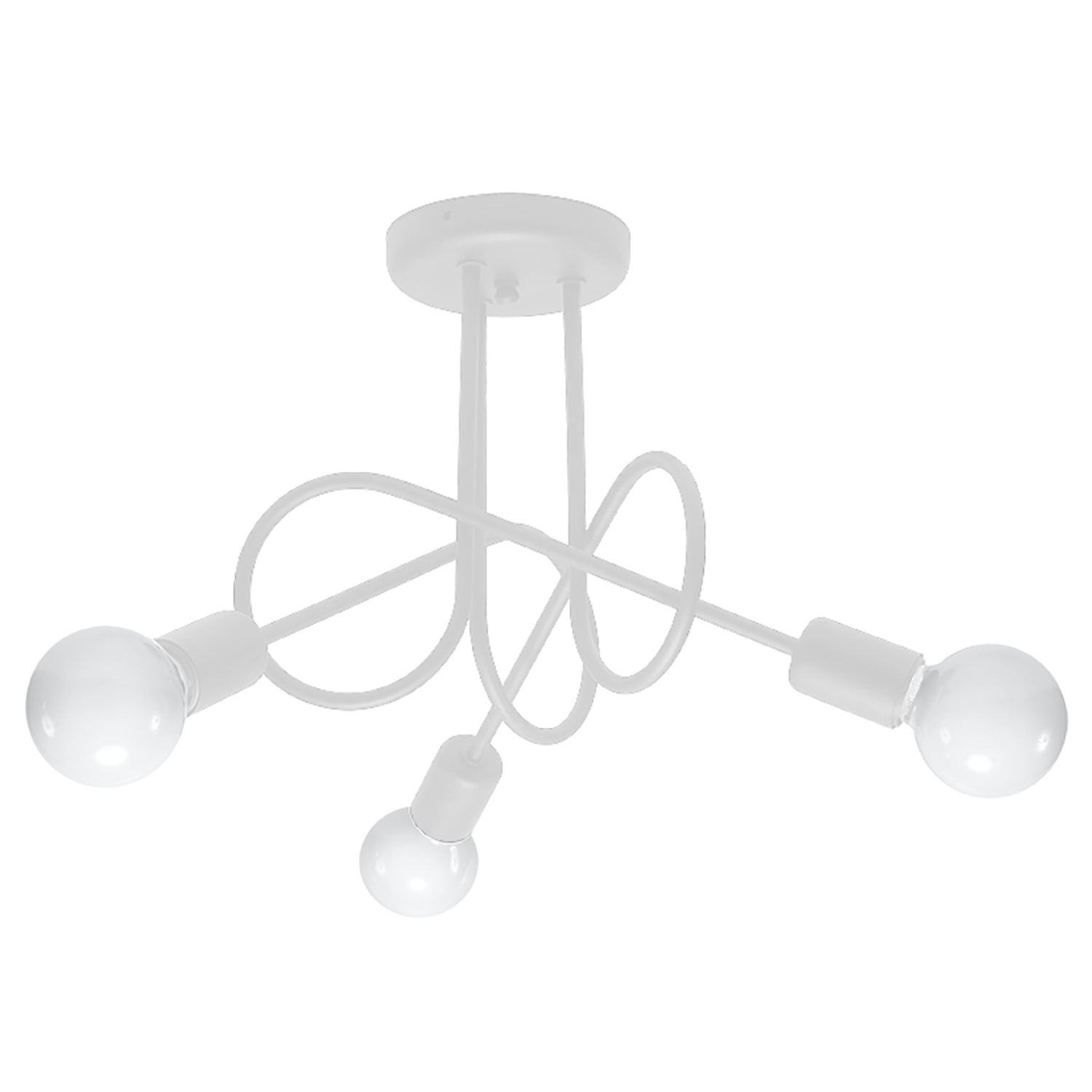 Luhter-LOOP-3-valge-Sollux-Lighting Lühter LOOP 3 valge Sollux Lighting