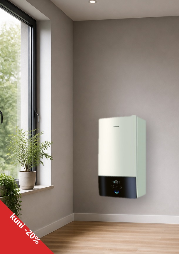 Daikin õhk-vesi soojuspumbad kuni −20%